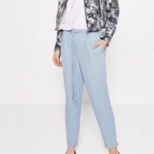 Zara Light Blue Joggers with pockets and draw string.